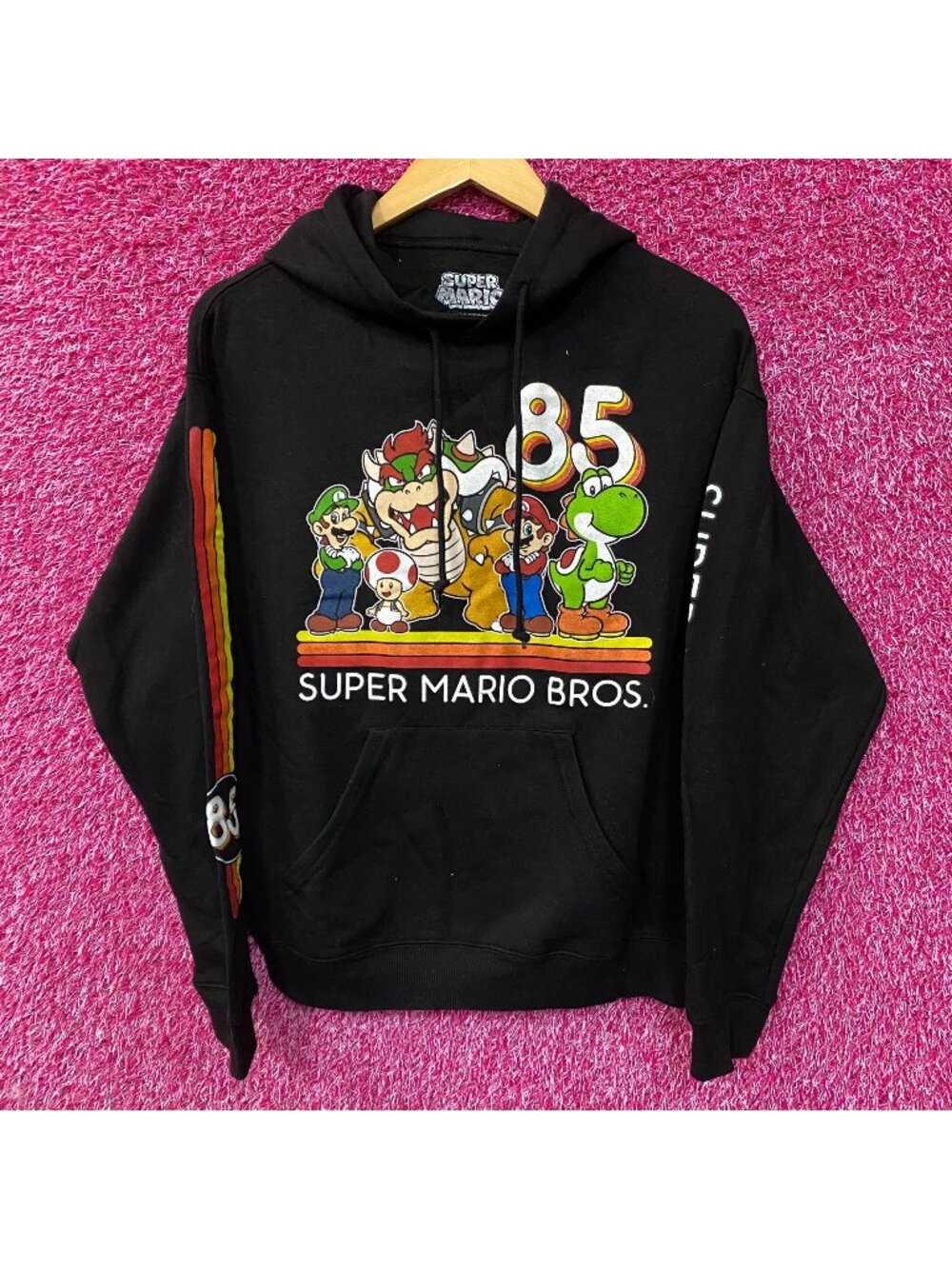 Nintendo Super Mario Bros Characters 85 Hoodie Small